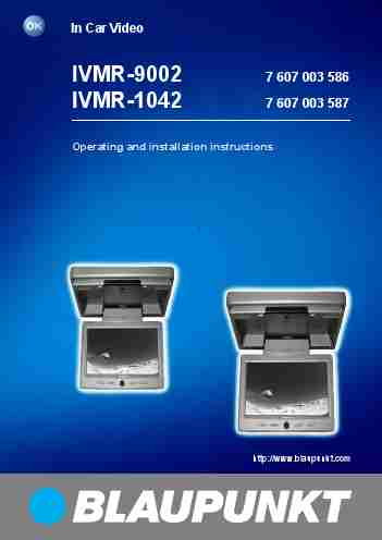 Blaupunkt Car Video System IVMR-1042-page_pdf